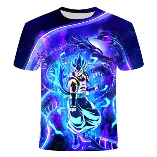 YHC763 Мужская и женская персональная аниме Dragon Ball Z 3D печать футболка классная модная удобная креативная рубашка с короткими рукавами - Цвет: TXW587