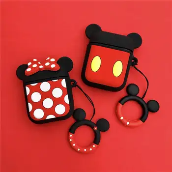 

Cartoon Mickey Minnie Silicone Case Box For Airpods Case Cute Couple Style For Airpods 12 Earphones Headphones Headsets Cover