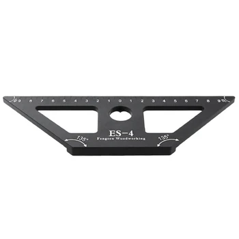 

45 Degree Scribe Woodworking Ruler ES-4 Thick Multifunctional Measuring