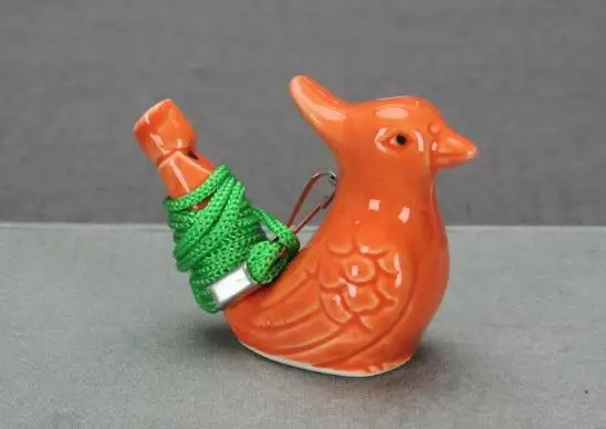 100 шт./партия, свисток в форме птицы, детская керамическая вода, ocarina, искусство и ремесла, детский подарок для многих стилей - Color: 5