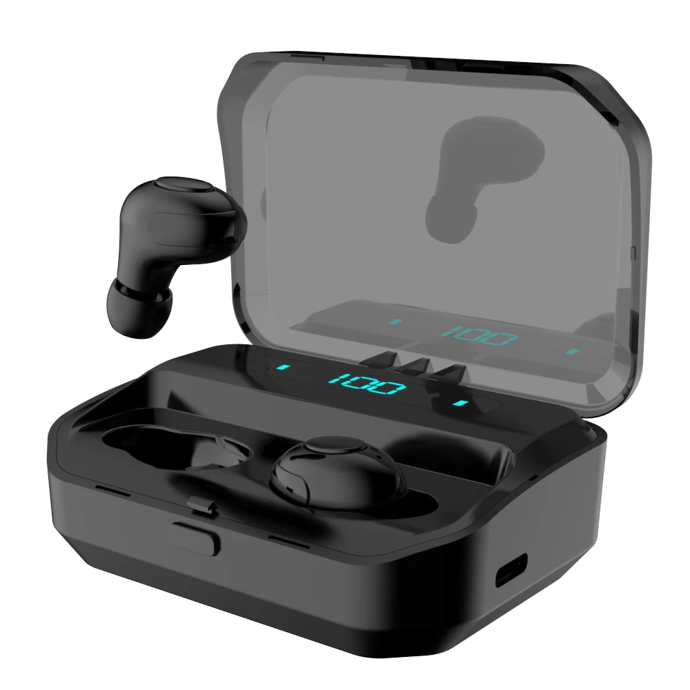 G12-TWS Bluetooth 5,0, наушники, светодиодный цифровой дисплей, беспроводные наушники, водонепроницаемые, сенсорная гарнитура, 1800 мА/ч, зарядка в салоне