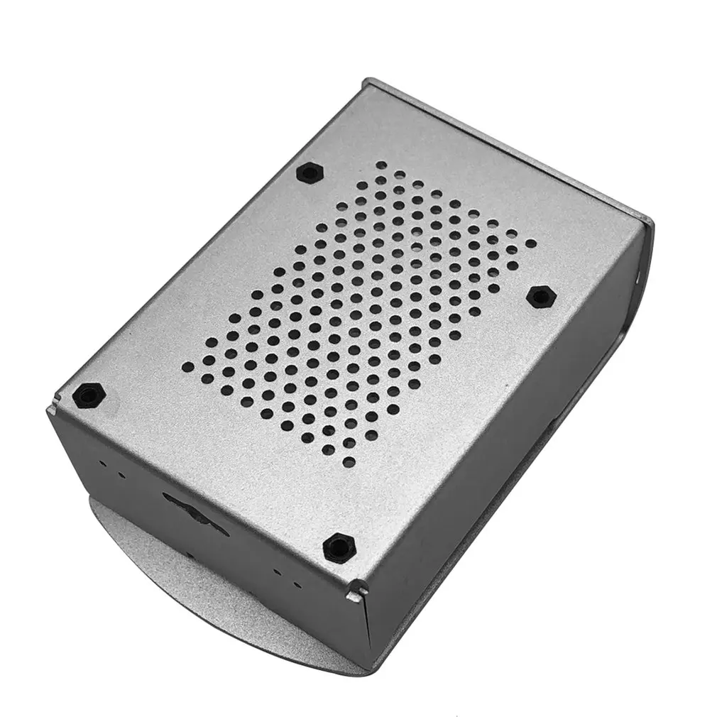 Для Raspberry Pi 4B Алюминиевый Чехол черный металлический корпус коробка с вентилятором черный корпус для RPI 4 Модель B RPI 4B чехол