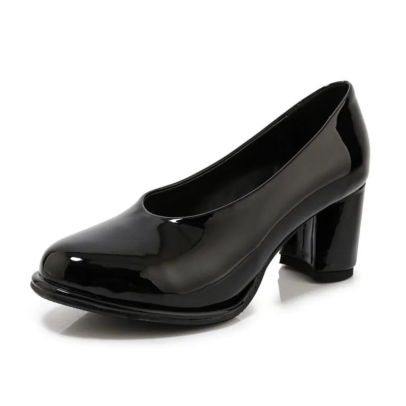 ASUMER new arrival spring autumn women pumps round toe square high heels single shoes simple party wedding shoes woman