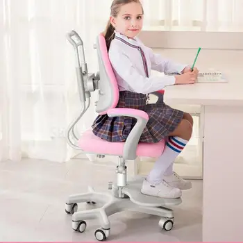 

Children's writing chair primary school students learn backrest chair computer correction sitting posture adjustable lifting sea