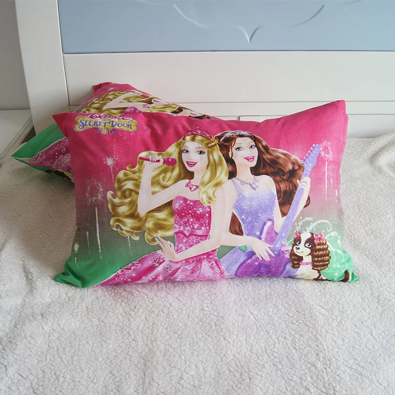 Disney Cartoon Frozen Princess Kids Pillowcases Baby Boys Girls Gift Decoration 3D Pillow Cover Pair 48x74CM on Bed - Цвет: Princess 5