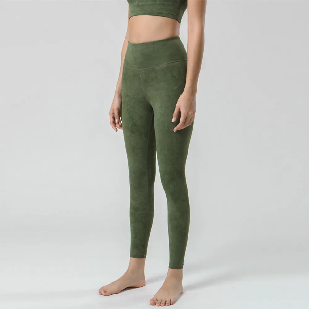 

Double-sided Nude Printing Yoga Pants Female Tuck Abdomen Lift Hips Running Sports Pants Gym Fitness Legging Elastic Yoga Tights
