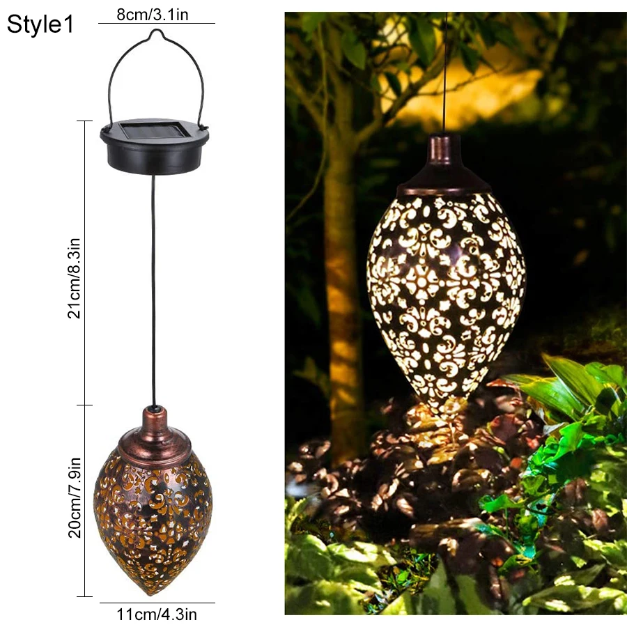 Solar Sun Drop Outdoor Lantern