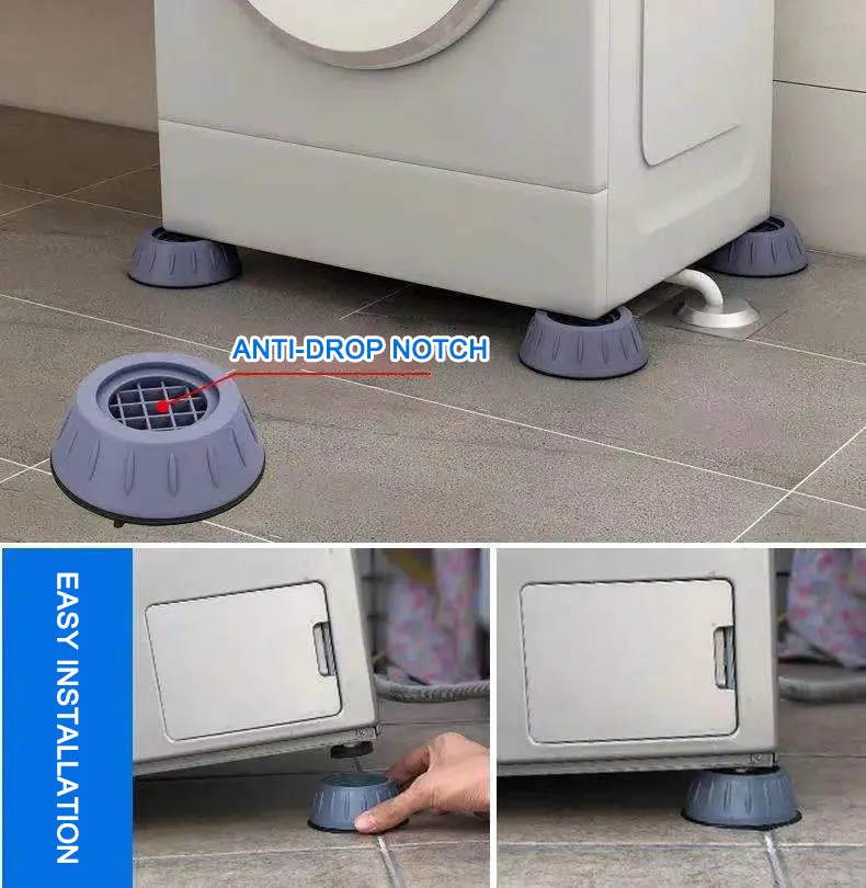1/2/4PCS of Anti Vibration Pads Washing Machine Silent Rubber Feet Refrigerator Base Fixed Non-slip Foot Pad Bracket Accessories
