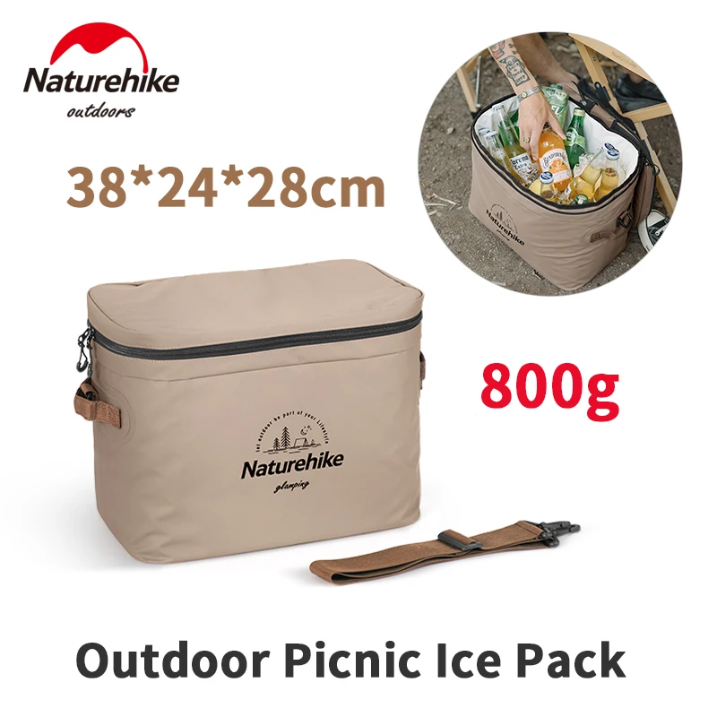 

Naturehike Outdoor Picnic Ice Pack 20L Big Capacity PVC Thermal Insulation 800g Portable Ultralight Travel Fishing Storage Bag