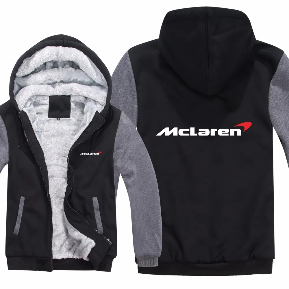 McLaren толстовки куртка зимняя мужская повседневная шерстяная подкладка флис McLaren толстовки пуловер Мужское пальто