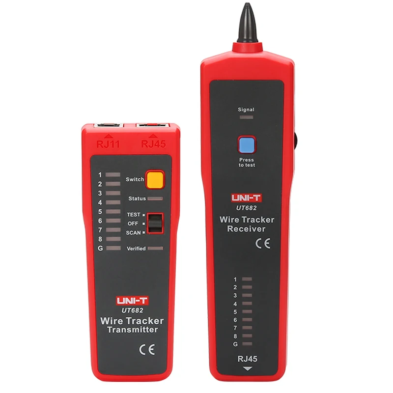 UNI-T UT682 для проверки витой пары, телефонной проводки; анти-помех линии/светодиодная подсветка для patrol линия проверка/мульти-функциональный сетевой кабель тестер