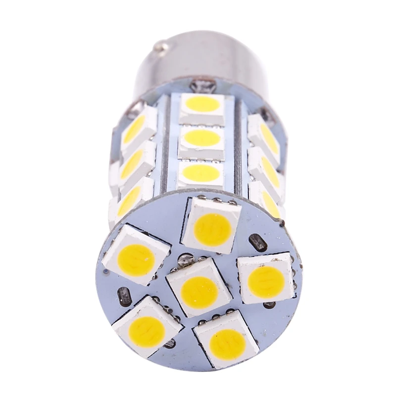 10X теплый белый 27 SMD светодиодный 1156 1141 1003 RV Кемпер трейлер интерьерные лампочки