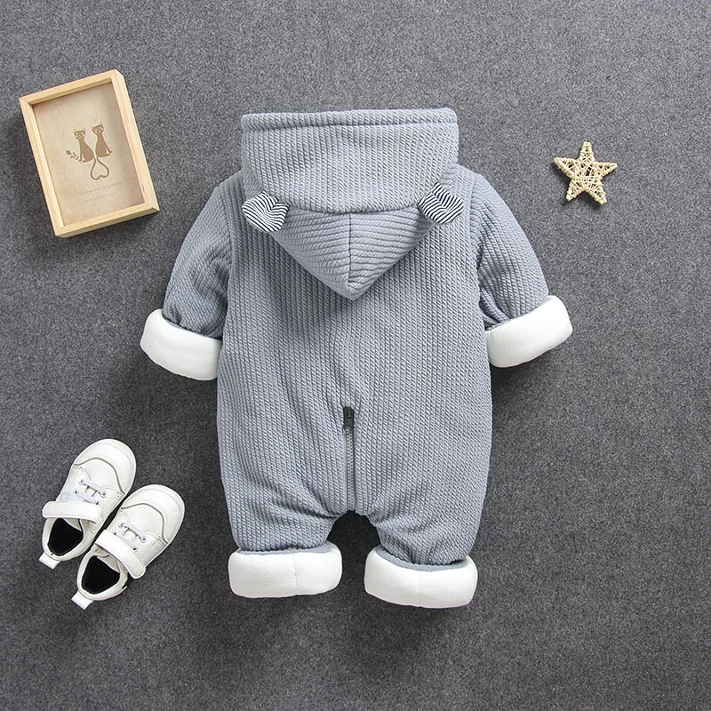 New Baby rompers Overalls Clothes Winter Boy Girl Garment Thicken Warm Pure Cotton Outerwear coat jacket kids Snow Wear