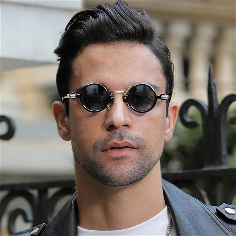 Civil mejilla Mejor Gafas de sol Steampunk para hombre, lentes de sol redondas pequeñas a la  moda, de marca a la moda, estilo Hip Hop, novedad de 2021|Gafas de sol para  mujer| - AliExpress