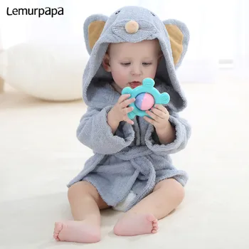 

Animal Cartoon Sheep mouse Baby Towel Bath Towel Flannel Hooded Bathrobe Baby Stuff New Born Towels Toalla kids Bath Towel Hood