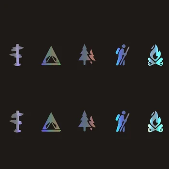 Camping Stickers Car Stickers Decals Backpack For Car Bumper Stickers Car Styling Body Window Vinyl Wall Stickers