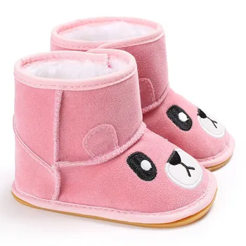 

Cute Cartoon Animals Baby Girl Boots Thick Warm Soft Cotton Snow Boot For Newborn Infant Toddler Winter Boots Shoes