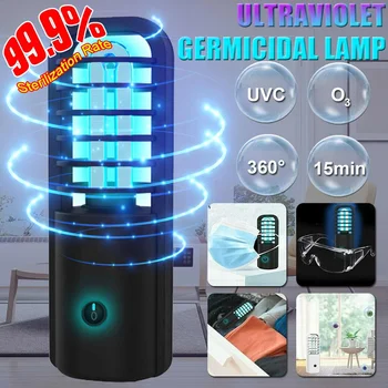 

NEW 3W 360 Degrees Portable USB Rechargeable UV Sterilizer Light UVC Sanitizer Ozone Ultraviolet Germicidal Lamp LED