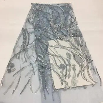 

5yards/bag Embroidery sequins fashion European and American style new cloth used in wedding dress design XX525#
