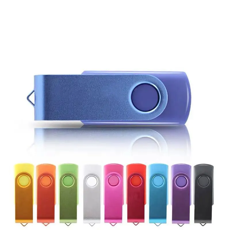 

usb stick 2.0 128GB USB Flash Drive 64GB Colorful pen drive 32GB Rotate Key pendrive 16GB memoria stick 8GB 4GB free custom logo