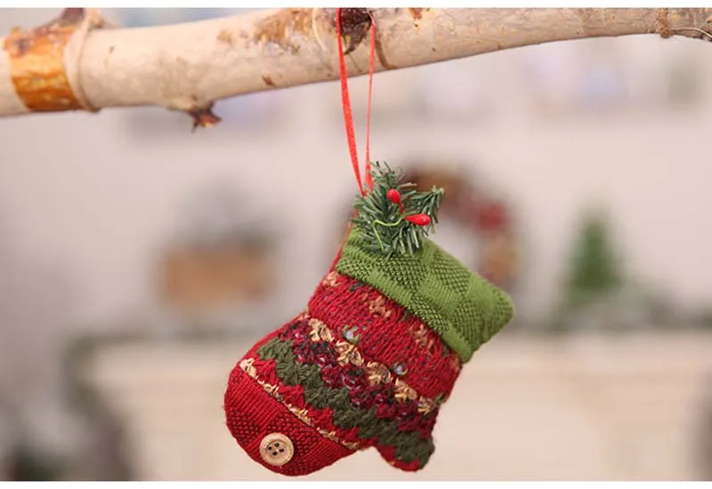 Рождественские украшения, креативные рождественские носки, тростниковые тканевые узоры, украшения-игрушки, Подвесные Подарки, снеговик, дерево, украшения для дома