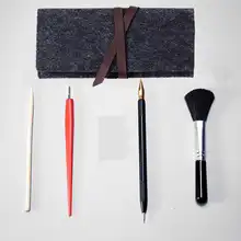 5 шт. скретч-скребковая живопись инструментах перо скребок; для ремонта царапин ручка кисти черного цвета DIY живопись игрушка-Раскраска с пенал для ручек