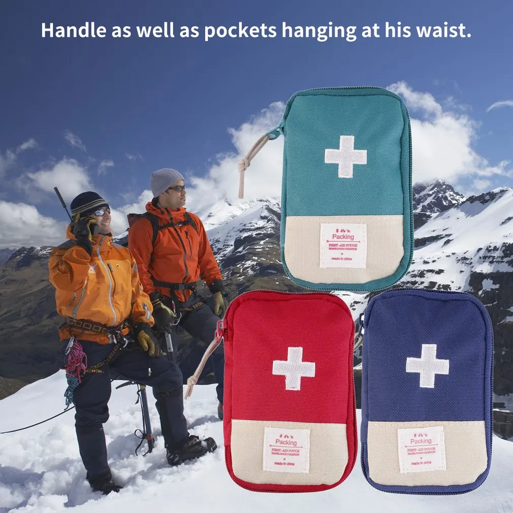 Аптечка первой помощи, медицинская сумка, прочная, на открытом воздухе, для кемпинга, для выживания, портативная, удобная сумка для переноски, 3 цвета на выбор