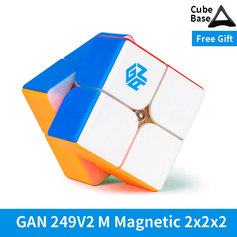 Кубик Гань Магнитный Gan249 V2 M 2x2x2 Speedcube магический куб Gan 249 GAN Air кубик игрушки
