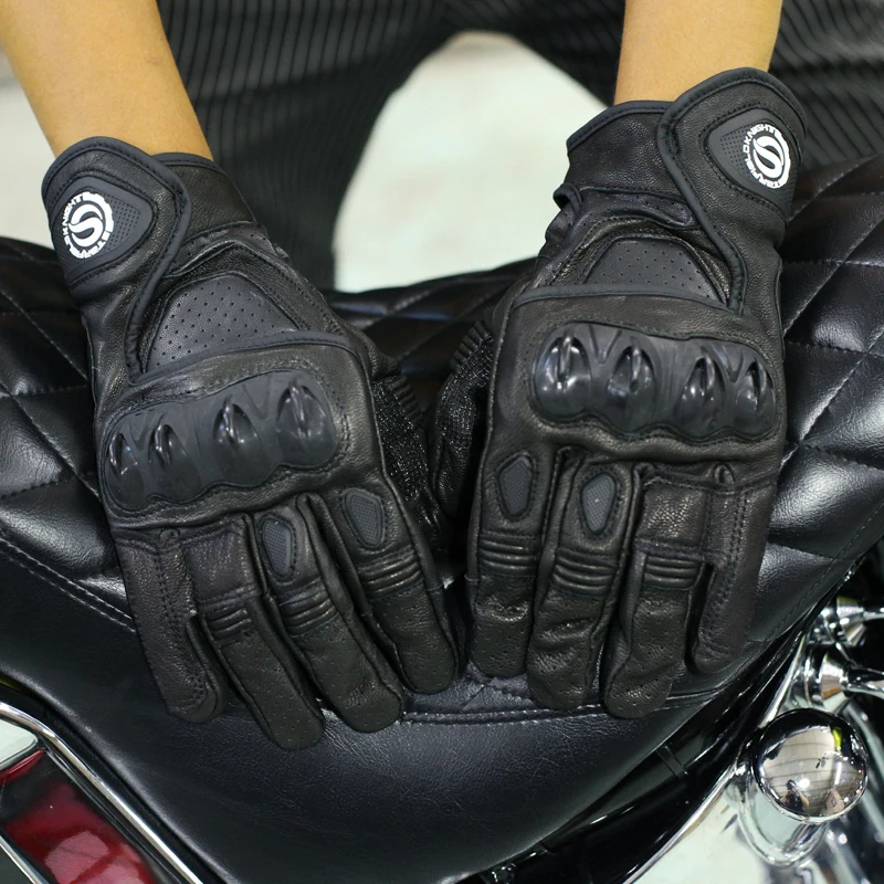Motorcycle Star Knight Motorcycle Gloves Racing Shatter-resistant Breathable Men's Leather Gloves