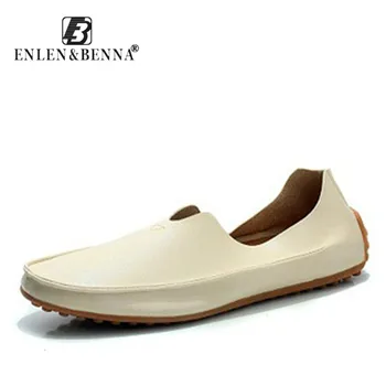 

New Casual Men Leather Shoes Breathable Loafers Moccasin Male Comfortable Soft Flats Footwear Lightweight Driving Shoes Big Size