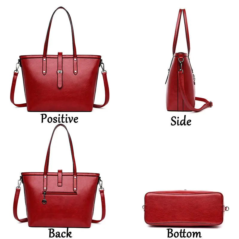 New Genuine Leather Handbags for women Crossbody bag Top Luxury Shoulder Bags High capacity tote cowhide women bags sac a main
