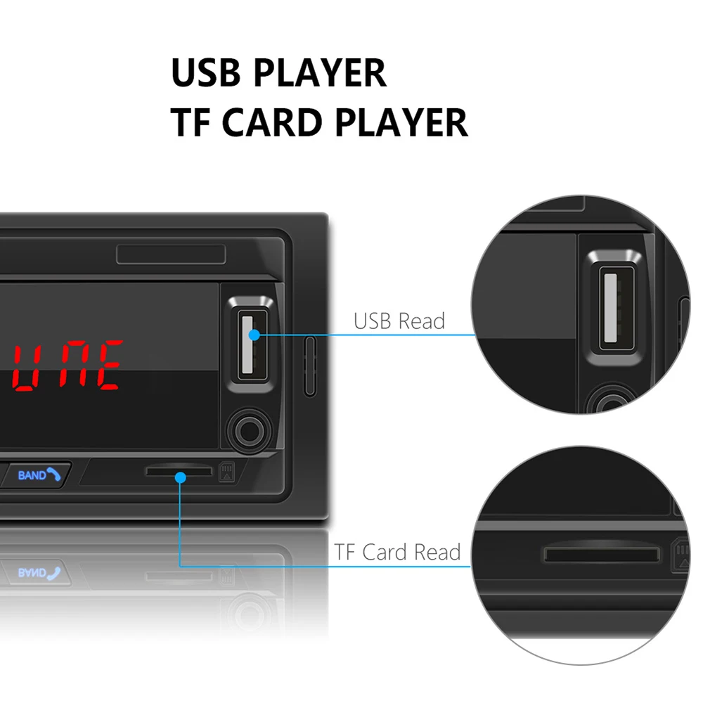 Автомагнитола kebidu стерео система с Bluetooth FM радио Aux входом SD картой USB 12 В