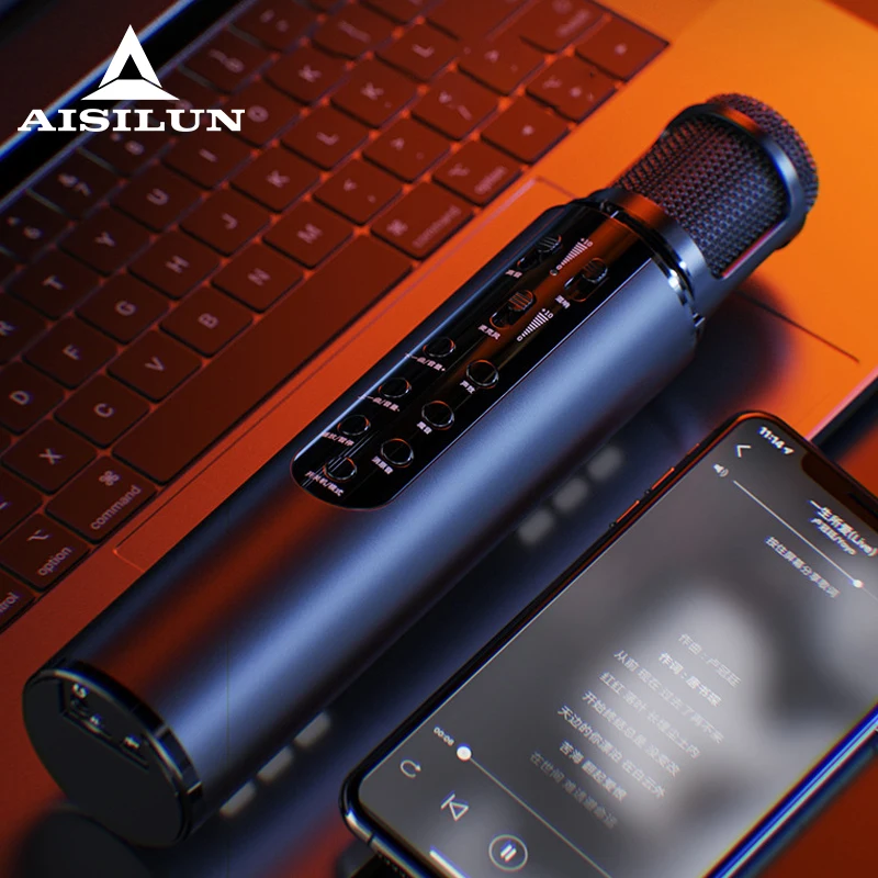 Караоке-микрофон с bluetooth голосовым преобразователем поддержкой TF-карты