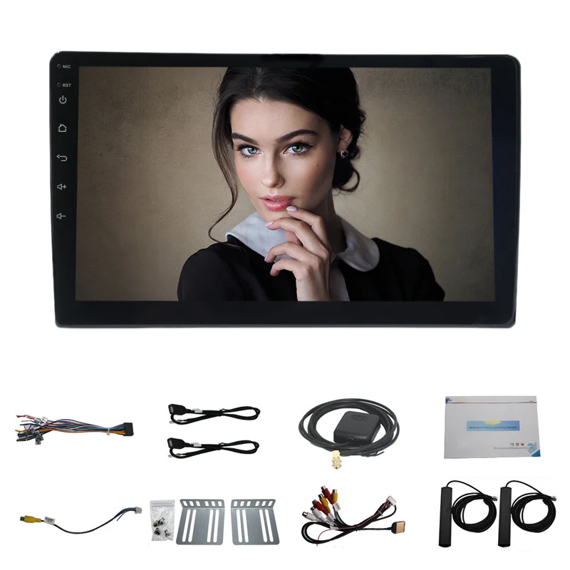

Universal Car Stereo, 9 Inch 2 Din Android 8.1 Car Radio Quad Core WIFI 4G Netcom GPS Nav HD Radio Video Car MP5 Player Mirror L