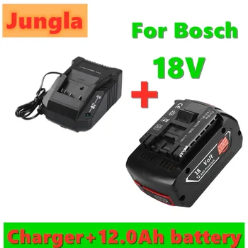 

18V 12000mAh Rechargeable For Bosch 18V Battery Backup 12.0AH Portable Replacement BAT609 Indicator light+3A Battery Charger