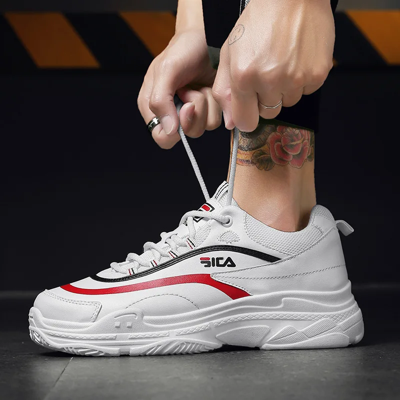 

2019 Spring MEN'S SHOES Students Trend Athletic Shoes Running Casual Shoe Versatile Dad Shoes MacBook Shoes Net Red-