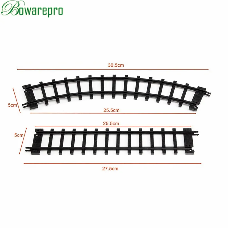 Bowarepro моделирование Классическая железнодорожная Паровозик модель электронный поезд набор сборных игрушек DIY железная дорога трек автомобили игрушка для детей