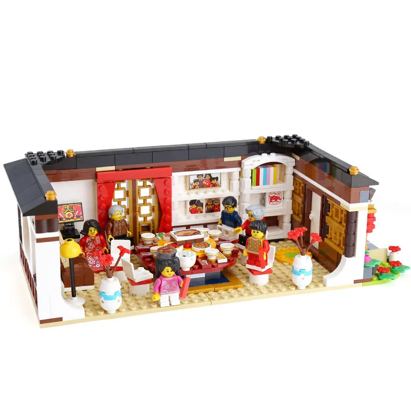 

46001 Creative Toys compatible With 80101 Chinese New Years Eve Dinner Set and MOVIE 2 Ultrakatty Warrior Lucy 45006 45008 Block