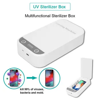

Portable Double UV Disinfect Sterilizer Box 5V UV Light Phone Jewelry Watch Cleaner Sanitizer Disinfection Box Smartphone Box