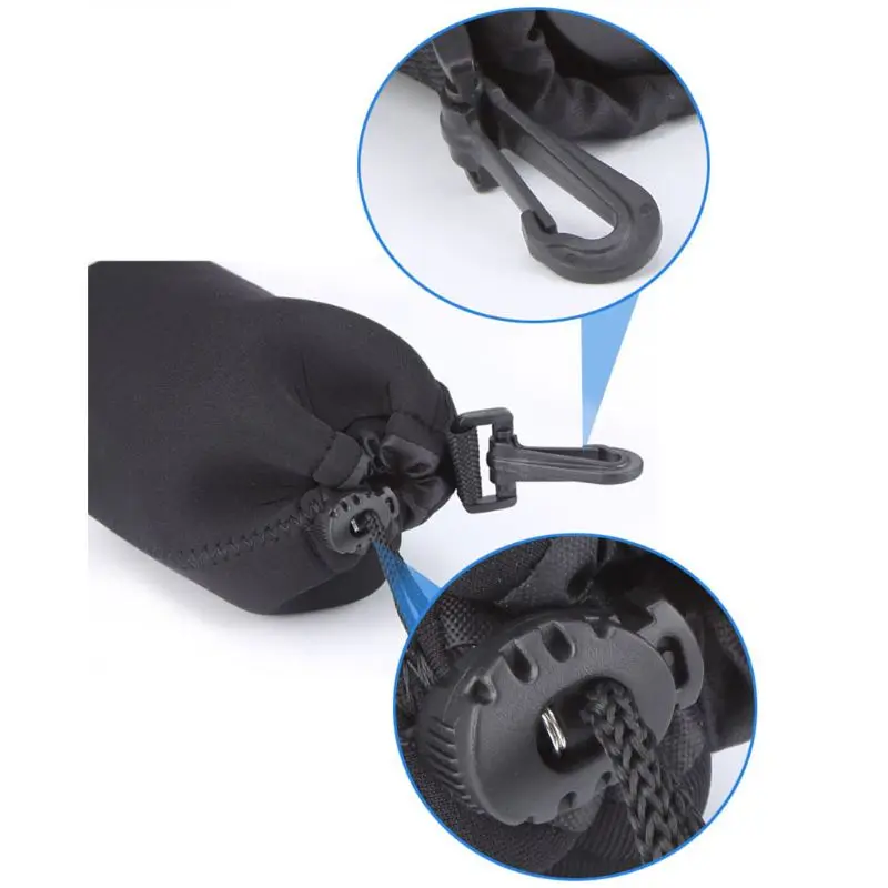 

1Pcs Camera Lens Pouch Bag Neoprene Waterproof Soft Video Camera Lens Pouch Bag Case Full Size S M L XL Camera Lens Protector
