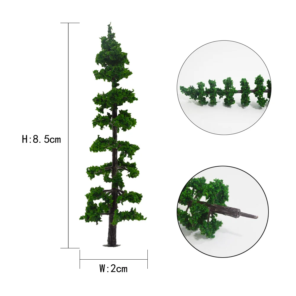 

Model Tree Model Building Kits for architecture ABS Plastic Model Trees Train Railroad Scenery Green color