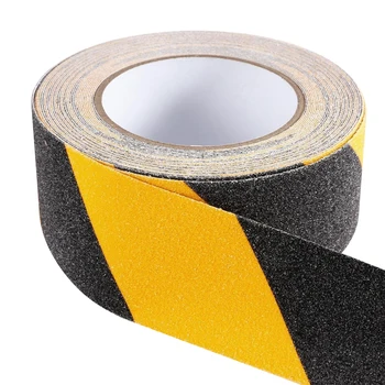 

Practical Anti-slip Self Adhesive Sticker Yellow Black Floor Safety Tape Grind Arenaceous Tape PVC Warning Tape for Pipes Floors