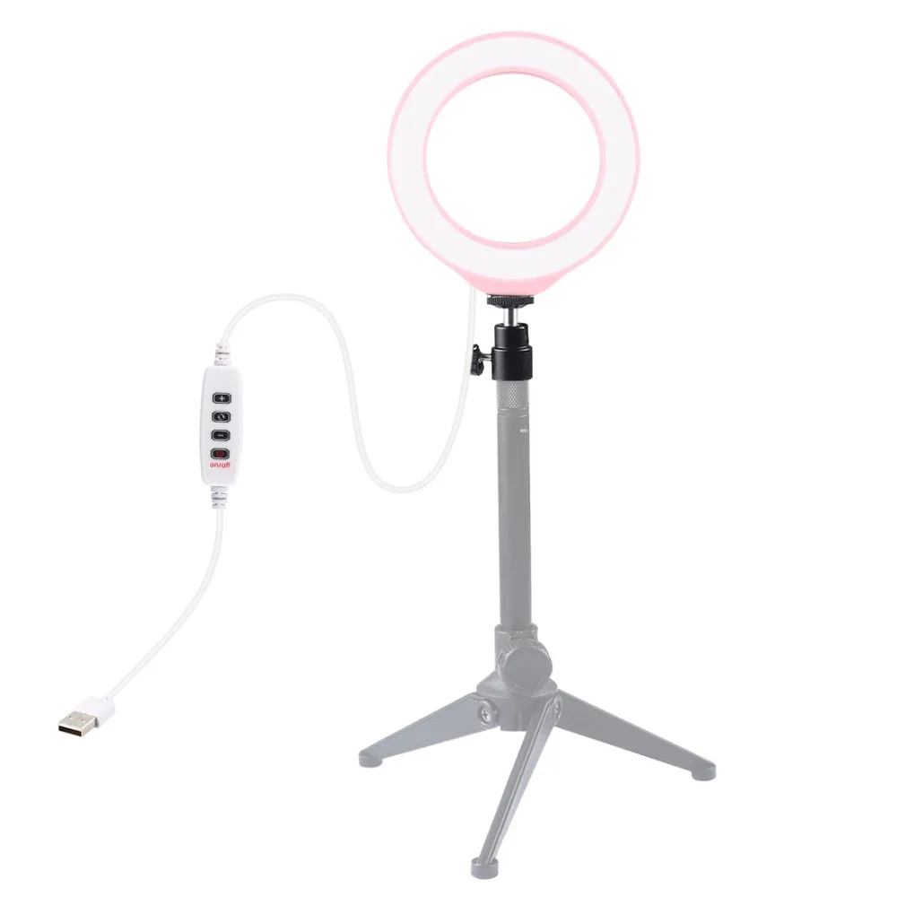 PULUZ 4.76.210.2 inch Dimmable SMD LED Selfie Ring Light Photography Blogger Vlogging Youtube Video Light&Cold Shoe Ball Head (2)