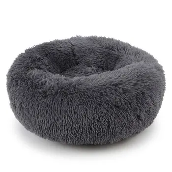 

Round Plush Cat Bed House Soft Long Plush Best Pet Dog Bed For Dogs Products Nest Winter Warm Sleeping Cat Pet Bed Mat Cat House