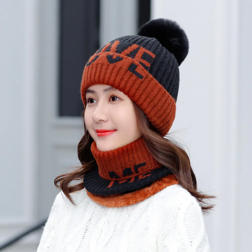 Hot Sale Female Winter Knitted Hats Add 