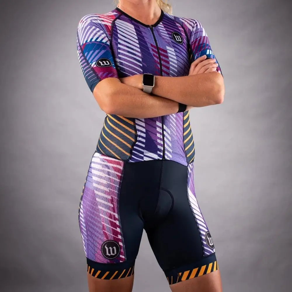 Ватти чернила Велоспорт Триатлон speedsuit женская одежда skinsuit blusas mujer de moda ropa ciclismo mujer feminina trisuit комбинезон - Цвет: triathlon