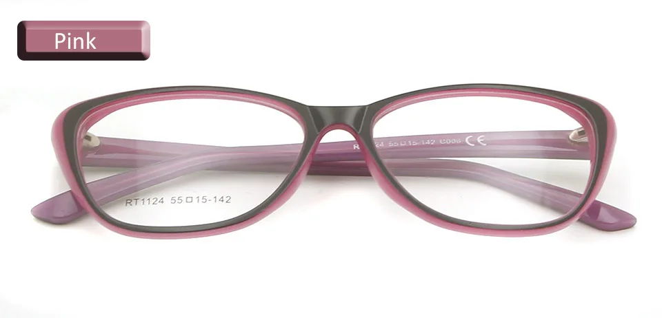 Ультралегкие Женские Модные оптические очки для глаз es женские кошачьи глазки модные очки оправа защитные очки с диоптриями очки близорукое стекло - Цвет оправы: glasses frame pink