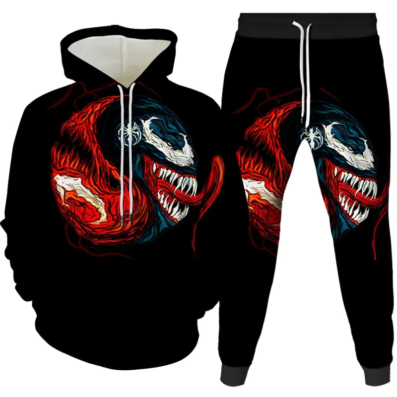 

2021 autumn new fashion sports hoodie venom 3d printing cool boys and girls round neck pullover comfortable coat long sleeve top