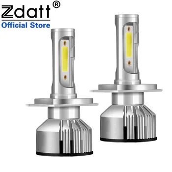 

Zdatt H7 LED Cob Bulbs H4 Led Headlights H11 Lamps H1 For Auto 12V 72W 10000LM 9005 HB3 9006 HB4 Automobiles Fog lights