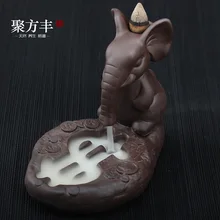 Новинка Ограниченная серия керамическая курильница с обратным потоком слона в долларах США персональная сигарета Jufangfeng